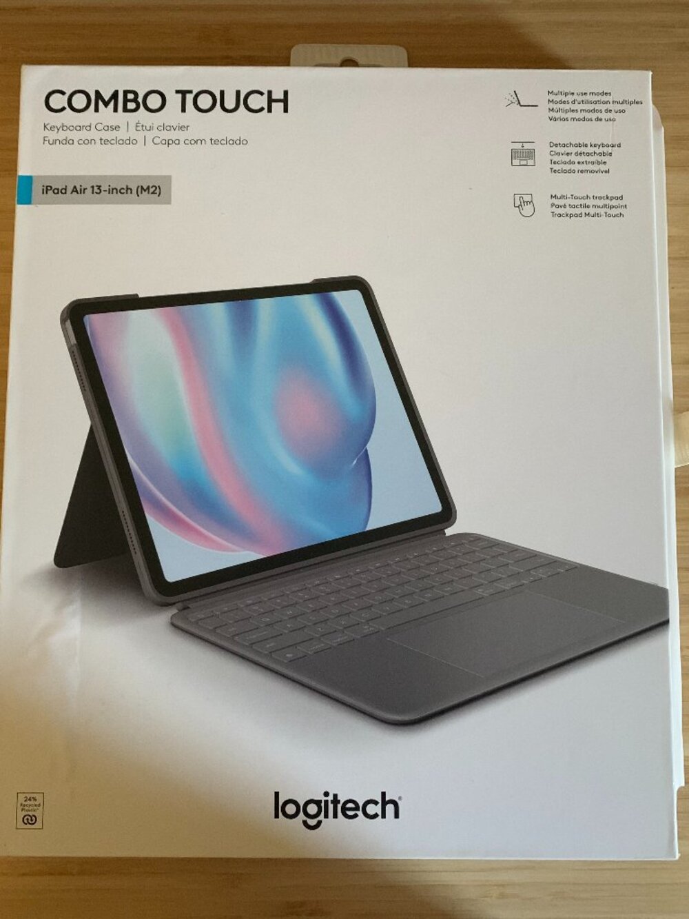 Logitech Combo Touch iPad Air 13" (M2) Case - Gray